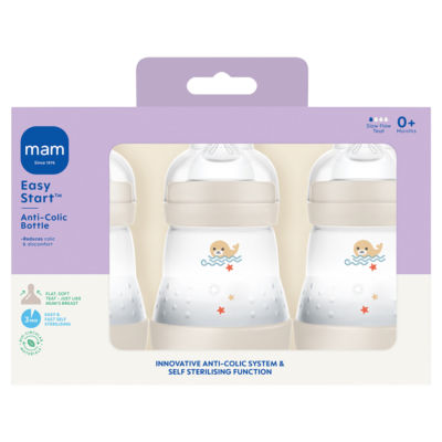 Easy Start 3 Anti-Colic Bottle 0+ Months 3 x 160ml