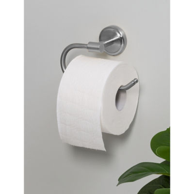 Silver-Tone Toilet Roll Holder thumbnail 2