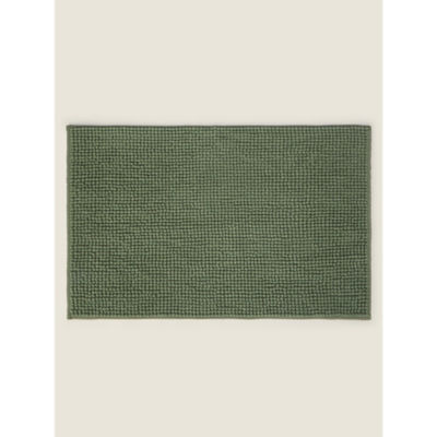 Sage Green Solid Chenille Bath Mat