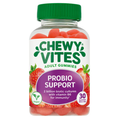 Chewy Vites Probiotics Support Fruity Gummies for Adults 30s