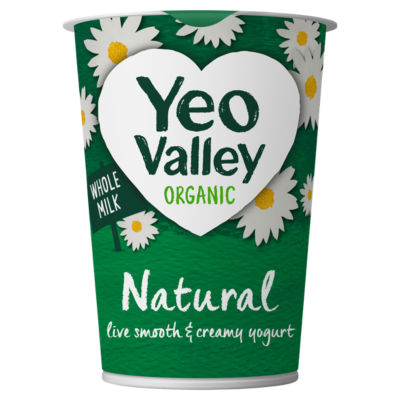 Organic Smooth & Creamy Live Natural Yogurt 450g