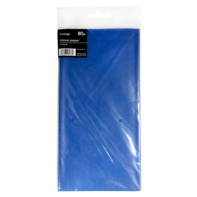 Plain Blue Tissue Paper