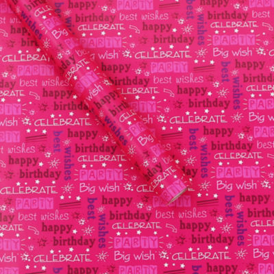 Pink Happy Birthday Roll Wrap thumbnail 2