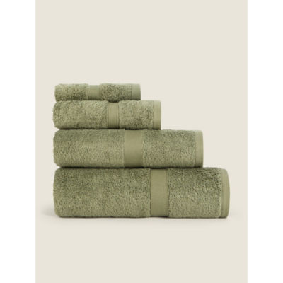 George Home Sage Green Super Soft Face Cloth