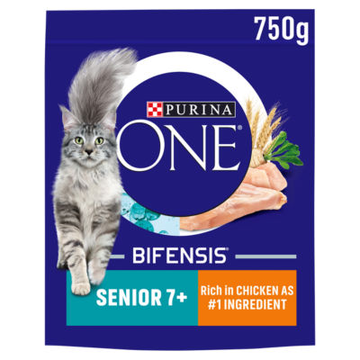 Senior 7+ Chicken Dry Cat Food 750g thumbnail 2