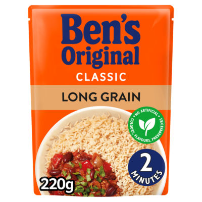 Long Grain Microwave Rice 220g
