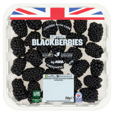 ASDA Juicy & Tart Blackberries 250g