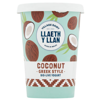 Llaeth y Llan Coconut Greek Style Bio-Live Yogurt 450g