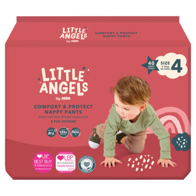 Little Angels Comfort & Protect Size 4 9-15 kg 40 Nappy Pants thumbnail 2