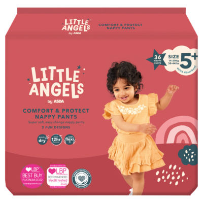 Little Angels Comfort & Protect Size 5+ 14-20kg 36 Nappy Pants thumbnail 2
