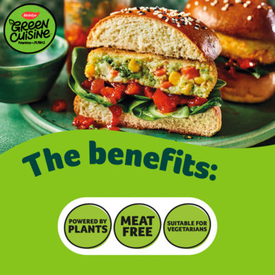 4 Green Cuisine Vegetarian Veggie Quarter Pounder Burgers 454g thumbnail 4