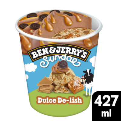 Ben & Jerry's Sundae Dulce De-Lish Ice Cream Tub Dessert