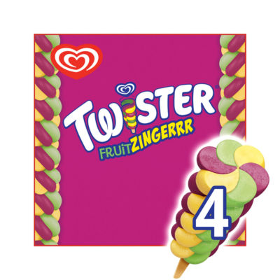 Heartbrand Twister Ice Lolly Fruit Zingerrr 4 x 70 ml thumbnail 2