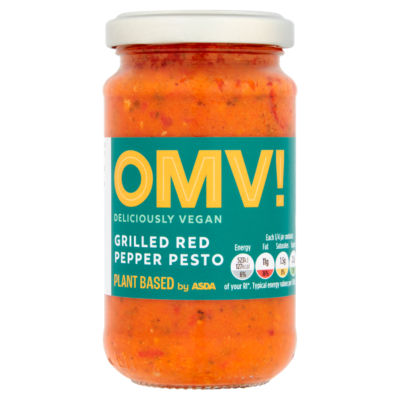 OMV! Deliciously Vegan by Asda Grilled Red Pepper Pesto 190g