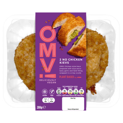 OMV! Deliciously Vegan by Asda 2 No Chicken Kievs 280g