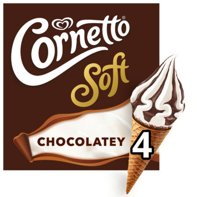 Soft Chocolatey Ice Cream Cones 4 x 140 ml thumbnail 2