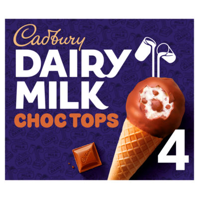 Dairy Milk Choc Tops Cones 4 x 100ml (400ml) thumbnail 2