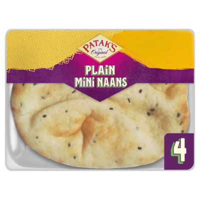 Plain Mini Naan Breads x 4 thumbnail 2
