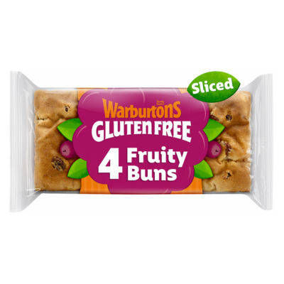 Warburtons Gluten Free Cinnamon & Raisin Fruity Buns