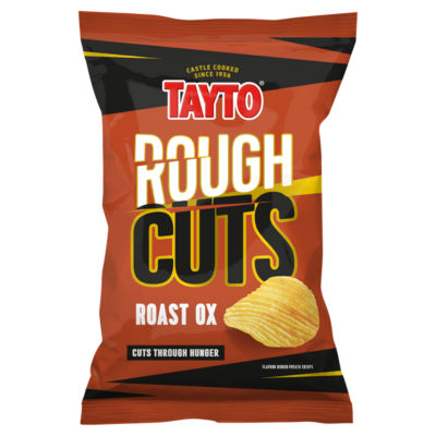 Rough Cuts Roast Ox Flavour Ridged Potato Crisps 135g thumbnail 2