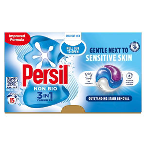 Non Bio 4 in 1 fast-dissolving laundry capsules, 15 washes thumbnail 2