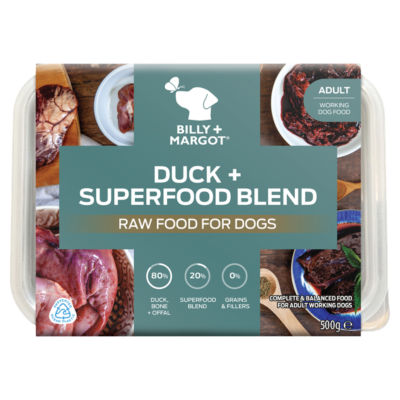 Adult Duck + Superfood Blend Raw Food for Dogs