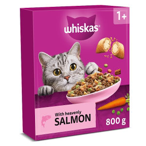Whiskas 1+ Adult Dry Cat Food with Salmon
