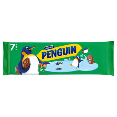 Penguin Mint Biscuit Bar 7 x 24.6g, 172g thumbnail 2