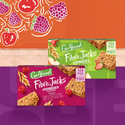 Fibre Jacks Raspberry Snack Bars Multipack 4 x 29.7g, 118.9g thumbnail 4