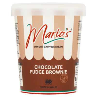 Luxury Dairy Ice Cream Chocolate Fudge Brownie 500ml