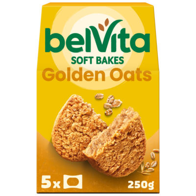 Soft Bakes Golden Oats Cereal Snack Bars Multipack 250g (5 x 50g)