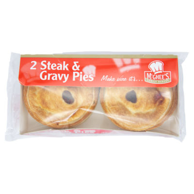 2 Steak & Gravy Pies