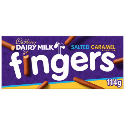 Cadbury Dairy Milk Fingers Salted Caramel Flavour