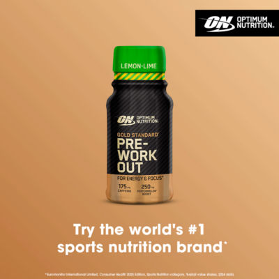 Gold Standard Pre-Workout Energy Shot, Lemon Lime Flavour, single serve, 60ml thumbnail 4