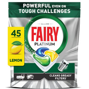 Fairy Platinum All In One Lemon 45 Dishwasher Tablets 671g