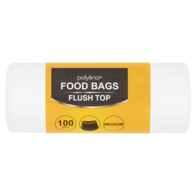 100 Medium Food Bags Flush Top thumbnail 2