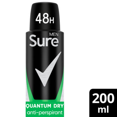 Sure Men  Antiperspirant Aerosol Quantum Dry 200ml