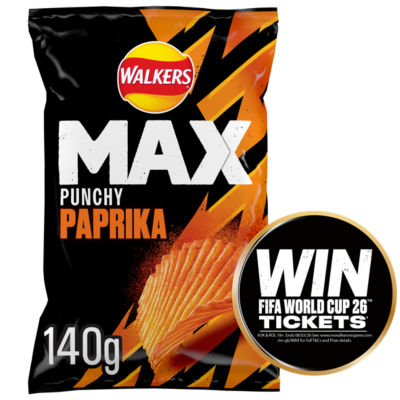 Max Punchy Paprika Sharing Crisps 140g thumbnail 2