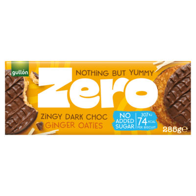Zero Zingy Dark Choc Ginger Oaties 285g thumbnail 2