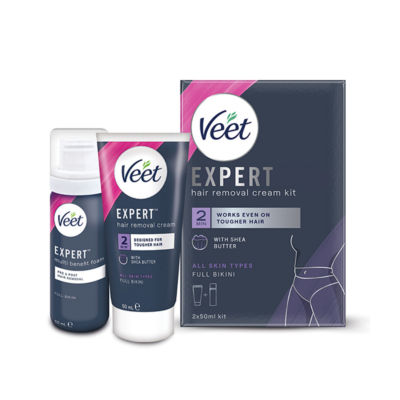 Expert Hair Removal Cream Bikini All Skin Types 2x50ml