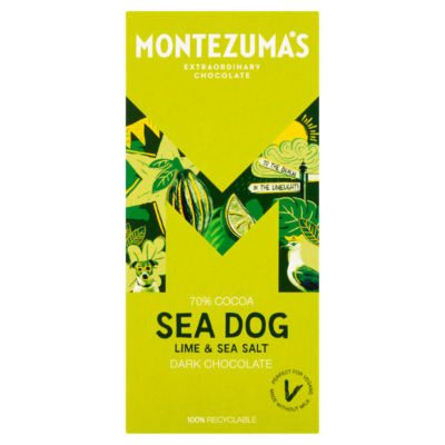 Sea Dog Lime & Sea Salt Dark Chocolate 90g