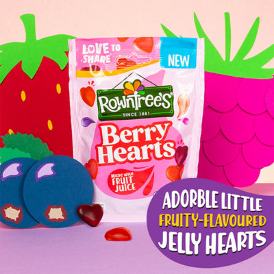 Rowntree’s Berry Hearts Sweets Sharing Bag 115g thumbnail 3