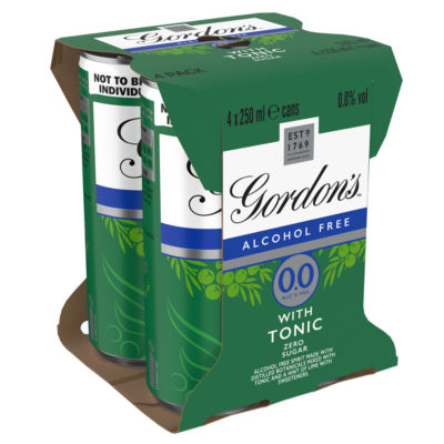 Alcohol Free & Tonic 0.0% vol 4x250ml Cans thumbnail 4