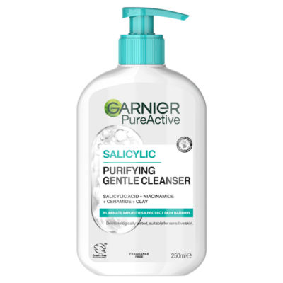 Garnier Gentle Hydrating Deep Face Cleanser, Suitable For Sensitive Skin, 250ml