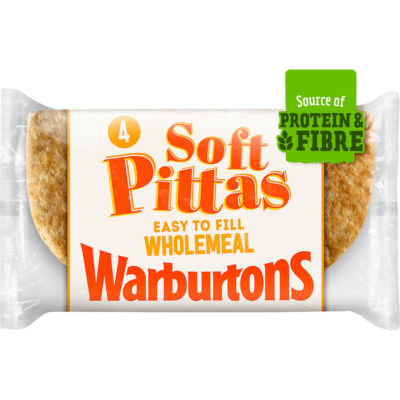 4 Easy to Fill Wholemeal Soft Pittas thumbnail 3