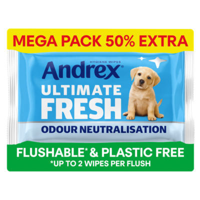 ® ULTIMATE FRESH Hygiene Wipes Odour Control Moist Toilet Tissue MEGA PACK Single (56 sheets)