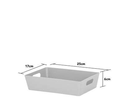 2L Grey Storage Basket thumbnail 2