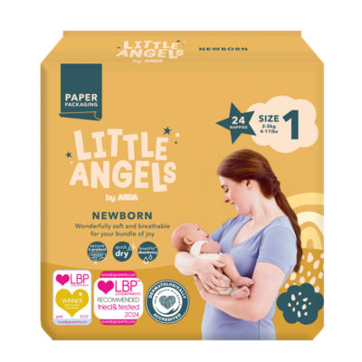 Little Angels by  Newborn size 1 2-5kg 24 Nappies thumbnail 2