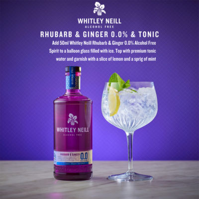 Rhubarb & Ginger 0% Alcohol Free Spirit 70cl thumbnail 3