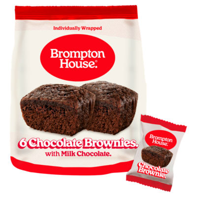 Chocolate Brownies with Milk Chocolate 6 x 20g (120g) thumbnail 2